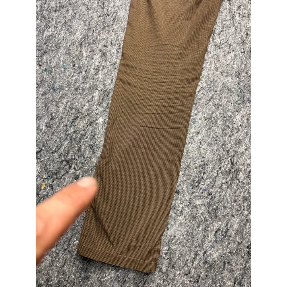 Brooklyn Industries Mens Brown Micro Check Chino Pants Size 30 Straight Leg